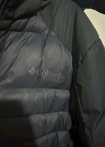 Columbia Marka Lacivert Erkek Şişme Mont, Fermuarlı, - Görsel 5