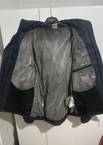 Columbia Marka Lacivert Erkek Şişme Mont, Fermuarlı, - Görsel 3