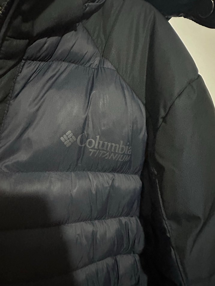 Columbia Marka Lacivert Erkek Şişme Mont, Fermuarlı, - Görsel 5