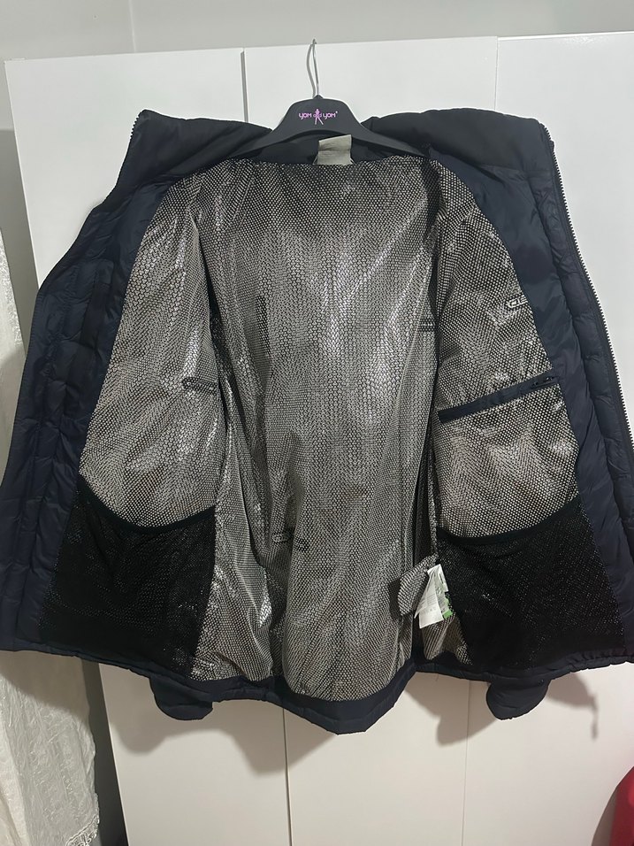 Columbia Marka Lacivert Erkek Şişme Mont, Fermuarlı, - Görsel 3