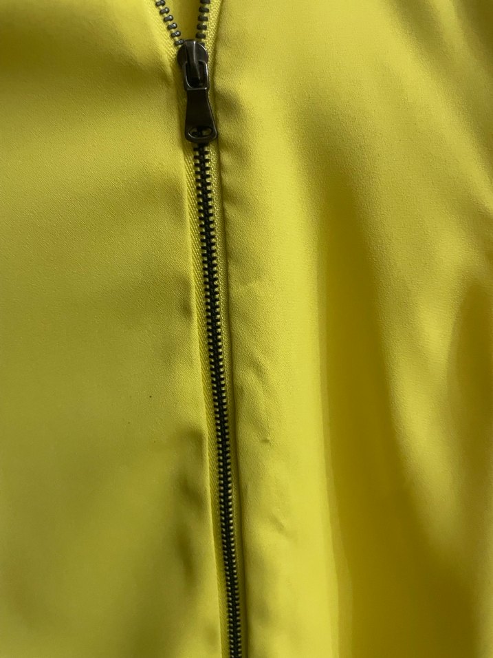 Sarı Kolsuz Mini Bluz Fermuarlı - Görsel 4