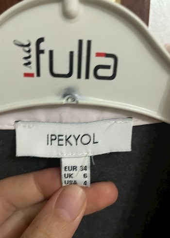 Gri Düğmeli Uzun Kollu Kadın Gömlek - Görsel 6