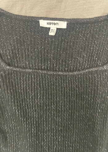 Siyah Kadın Triko Uzun Kollu Kazak - Görsel 2