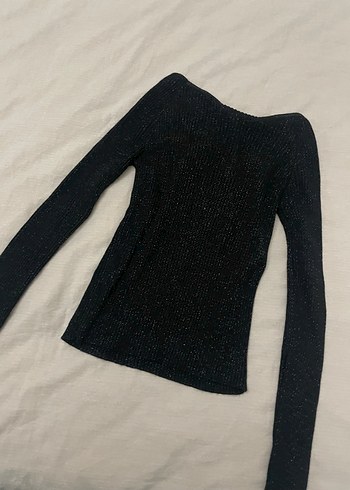 Siyah Kadın Triko Uzun Kollu Kazak - Görsel 5