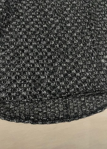 Gri Örgü Kadın Kazak, Uzun Kollu, Salaş Kesim - Görsel 4