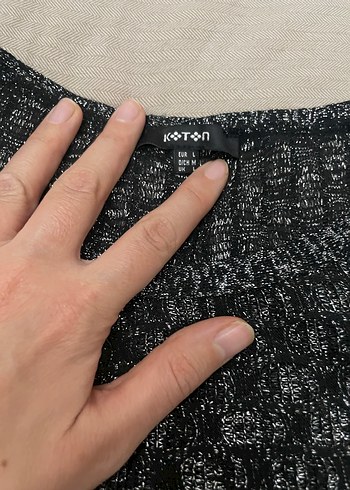 Gri Örgü Kadın Kazak, Uzun Kollu, Salaş Kesim - Görsel 3