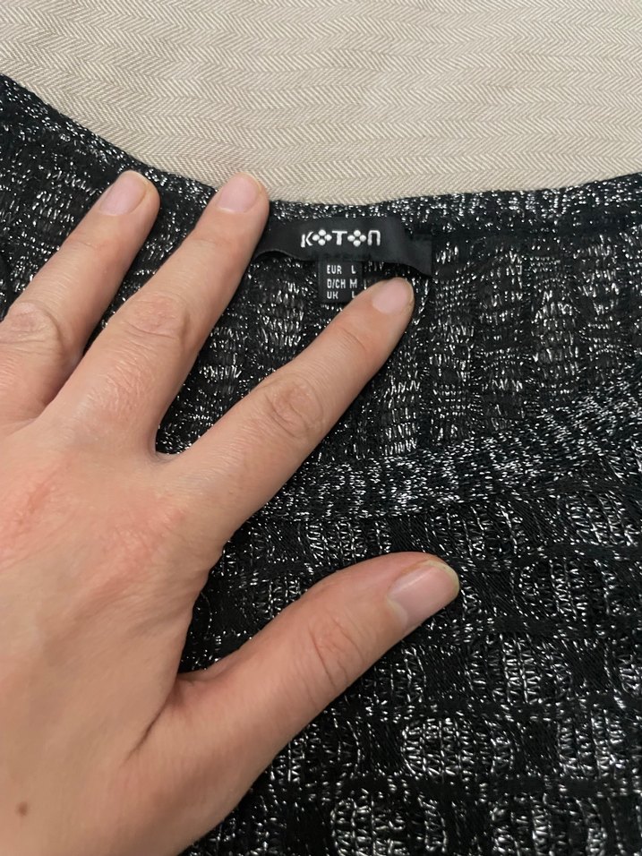 Gri Örgü Kadın Kazak, Uzun Kollu, Salaş Kesim - Görsel 3