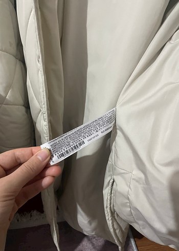 Düğmeli Beyaz Kadın Mini Ceket - Görsel 6