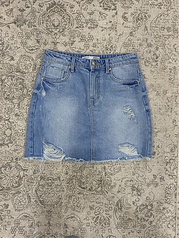 Stradivarius Stradivarius Denim/Kot Etek