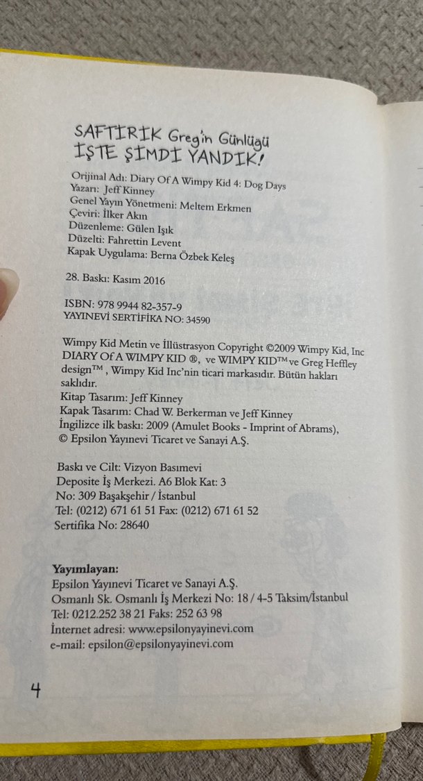 Wimpy Kid Saftirik Greg'in Günlüğü - İşte Şimdi Yandık! - Görsel 2