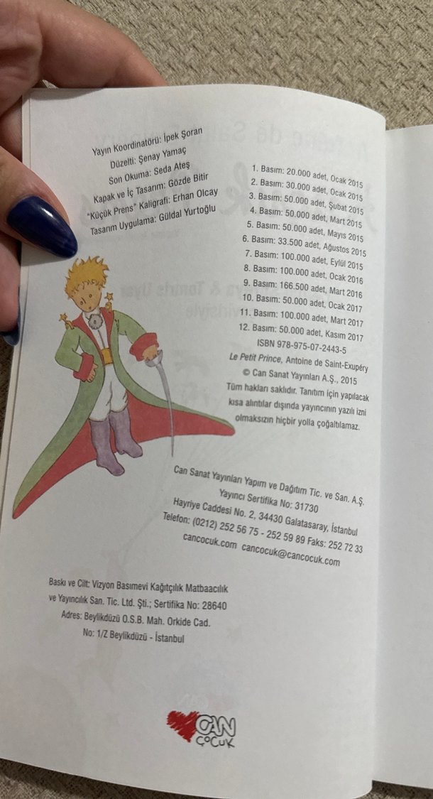 Küçük Prens - Antoine de Saint-Exupéry - Görsel 2