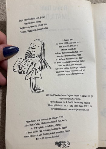 Roald Dahl Matilda Çocuk Kitabı - Görsel 2