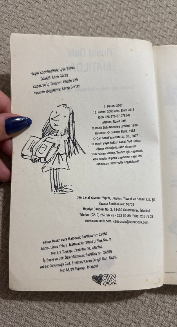 Roald Dahl Matilda Çocuk Kitabı - Görsel 2