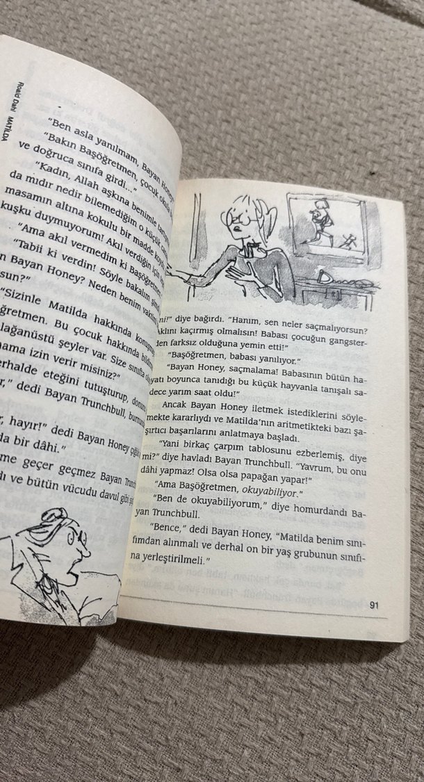 Roald Dahl Matilda Çocuk Kitabı - Görsel 3