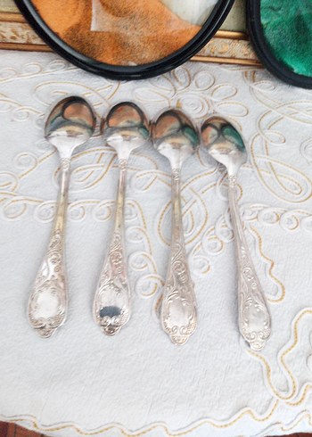 Gri Desenli 4 Parça Kaşık Seti - Görsel 4