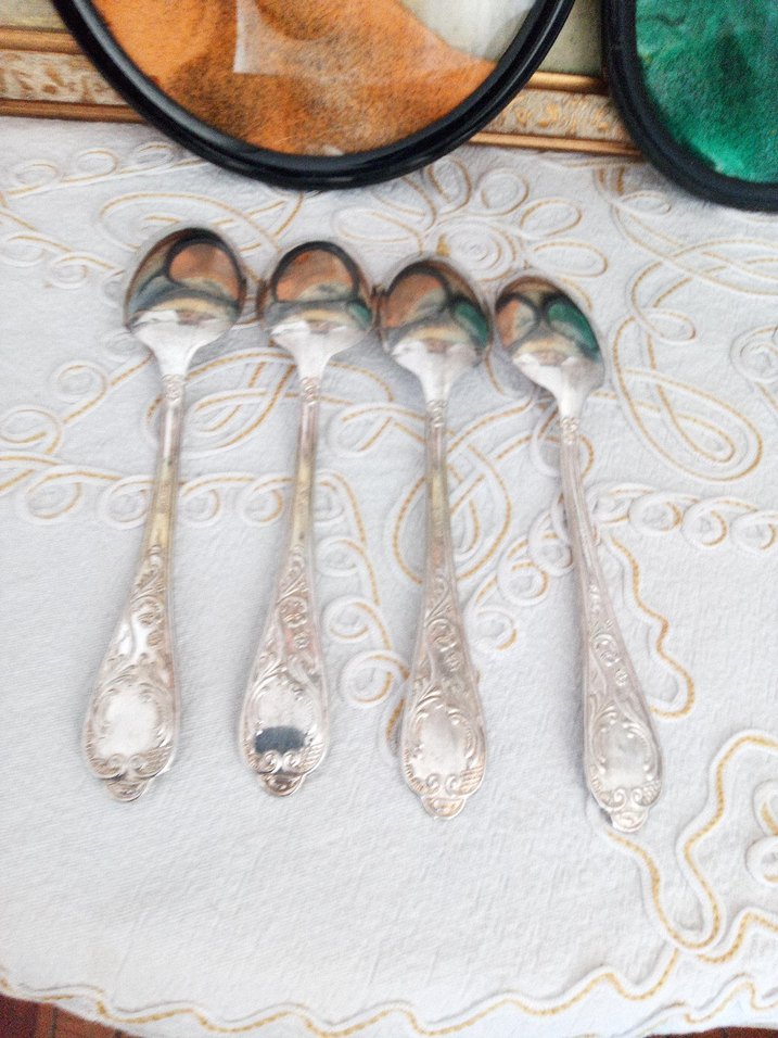 Gri Desenli 4 Parça Kaşık Seti - Görsel 4