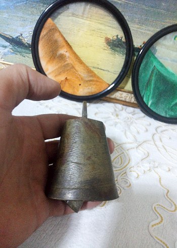 Çan pirinç antika - Görsel 6