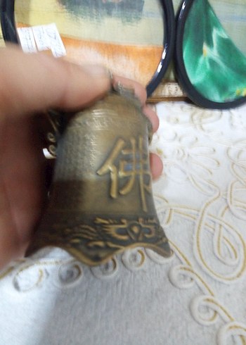 Altın Renkli Parlak Ejderha Figürlü Çan - Görsel 9