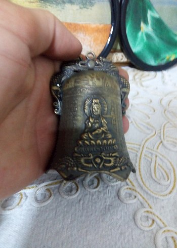 Altın Renkli Parlak Ejderha Figürlü Çan - Görsel 7