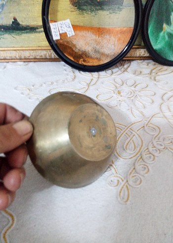 Altın İşlemeli Parlak Bohem Tabak - Görsel 7