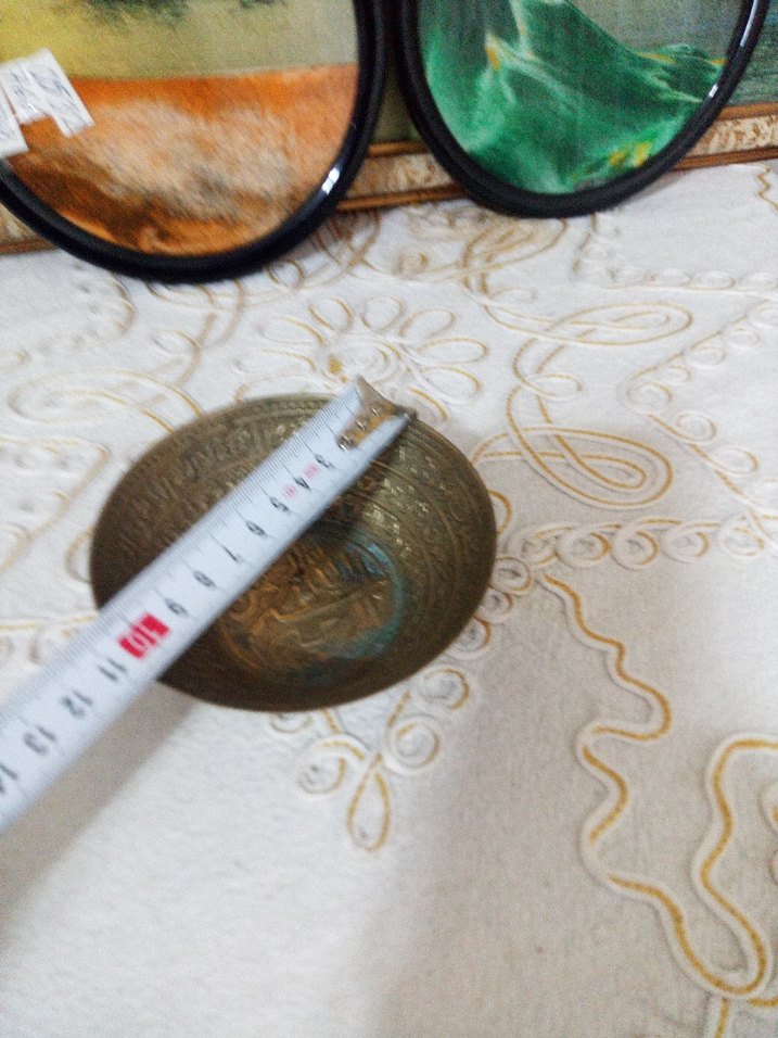 Altın İşlemeli Parlak Bohem Tabak - Görsel 5