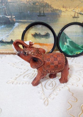 Renkli Kamış Fil Figürün - Görsel 3