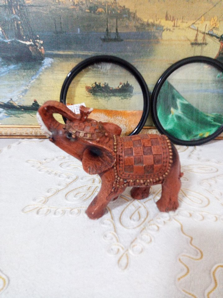 Renkli Kamış Fil Figürün - Görsel 3