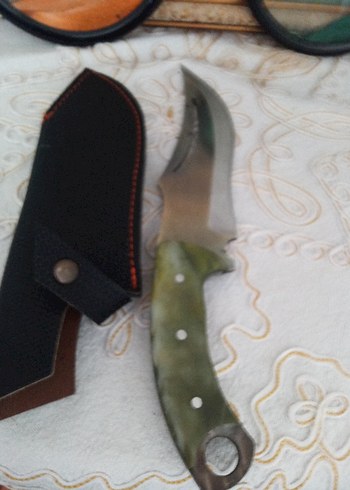 Yeşil Saplı Bıçak ve Kılıfı - Görsel 7