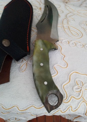 Yeşil Saplı Bıçak ve Kılıfı - Görsel 3