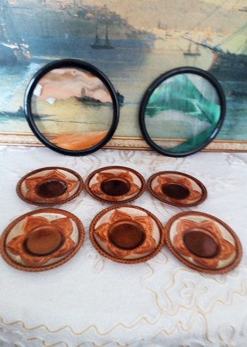 Bakır çay tabağı - Görsel 2