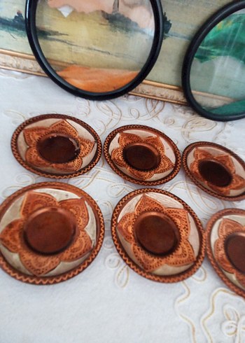 Bakır çay tabağı - Görsel 4