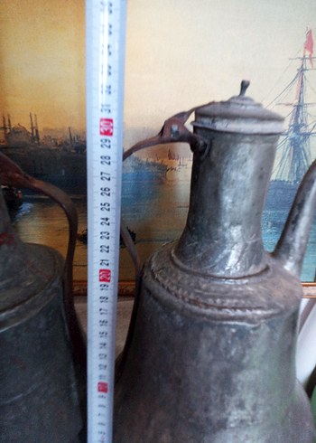 Beden Gri Vintage bakır ibrik
