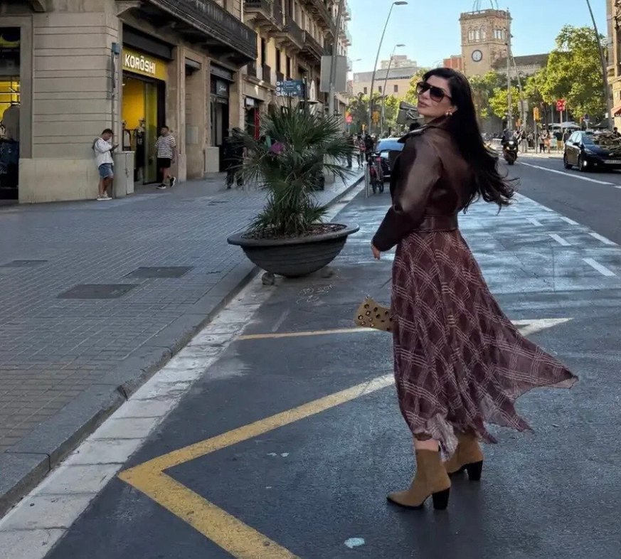 Kadın Kahverengi Midi Triko Etek - Görsel 2