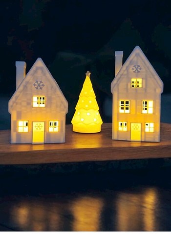 Beyaz Dekoratif Mum ve Mumluk Seti - Görsel 2