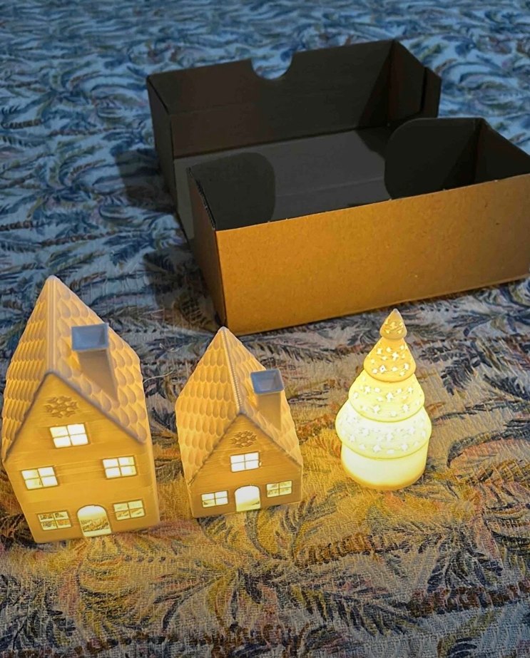 Beyaz Dekoratif Mum ve Mumluk Seti - Görsel 4