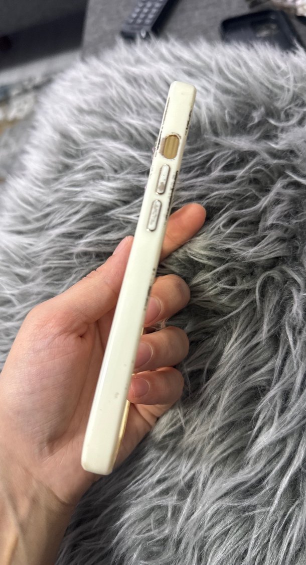 Beyaz Kürklü Bohem Telefon Kılıfı - Görsel 2