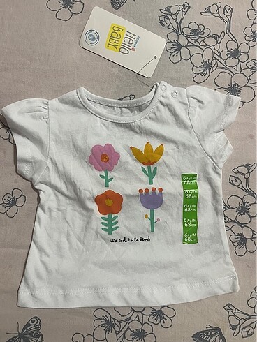 HelloBaby Basic Tshirt Tişört Kız bebek 6 Ay - Görsel 2