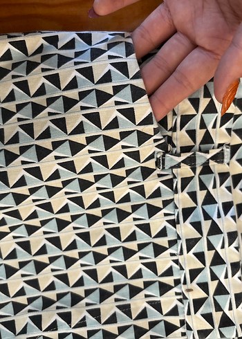 Kadın Gri Pilili Uzun Kumaş Pantolon - Görsel 6