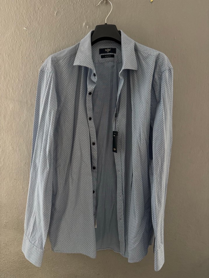 Kiğılı Gri Erkek Uzun Kollu Regular Fit Gömlek - Görsel 2