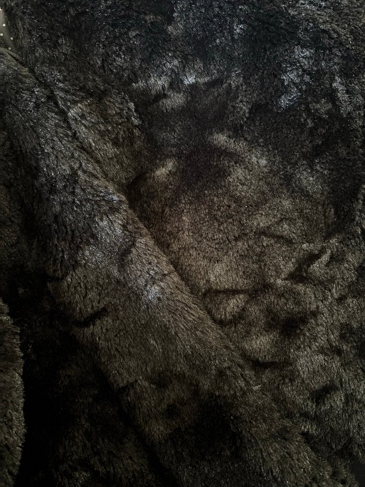 Siyah Kürklü Midi Kadın Yelek - Görsel 5