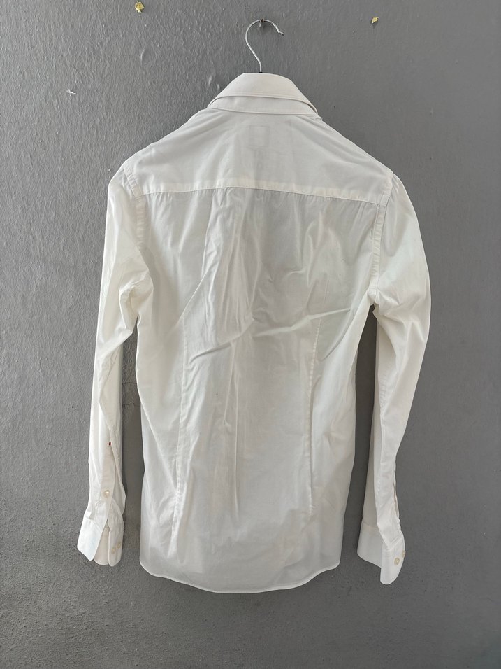 Tween Düğmeli Erkek Beyaz Gömlek - Görsel 3