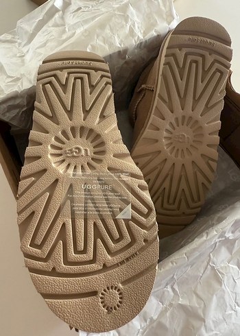 37 Beden Ugg classic ultra mini platform taba Süet Kadın Dolgu Topuk Bot