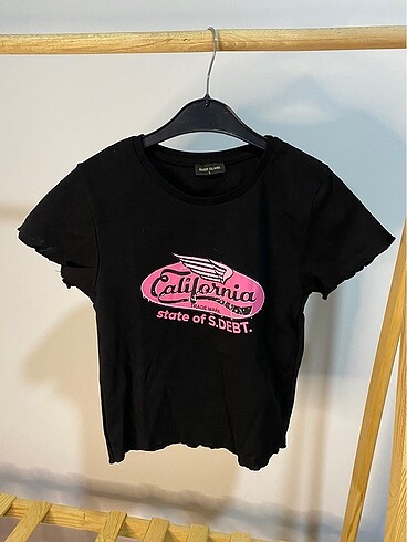 Siyah crop t-shirt