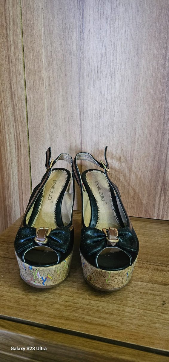 Kadın Çok Renkli Dolgu Topuklu Ayakkabı - Görsel 3