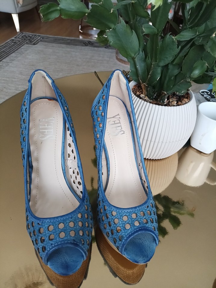 Mavi Denim Platform Topuklu Kadın Stiletto - Görsel 2