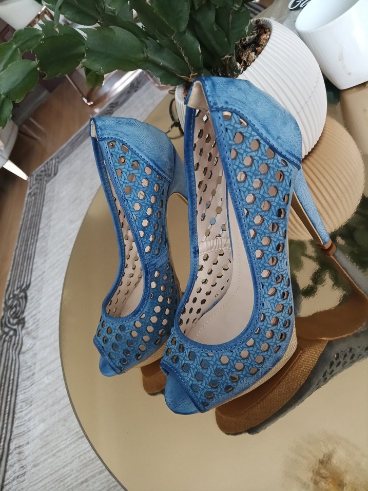 Mavi Denim Platform Topuklu Kadın Stiletto - Görsel 3