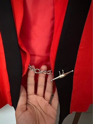 s Beden kırmızı Renk İpekyok ceket