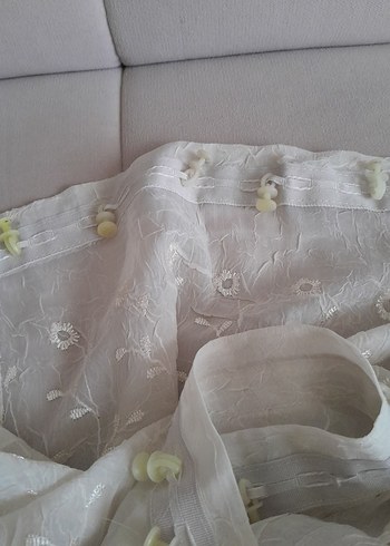 İşlemeli Bohem Tarzı Beyaz Perde - Görsel 4