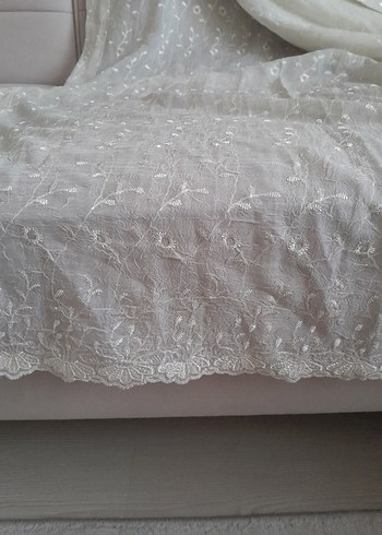 İşlemeli Bohem Tarzı Beyaz Perde - Görsel 2