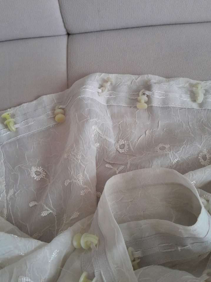 İşlemeli Bohem Tarzı Beyaz Perde - Görsel 4